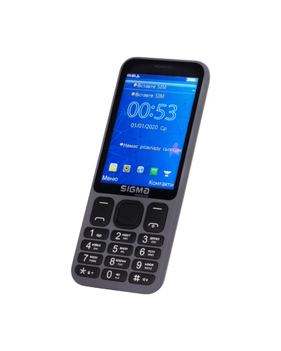 მობილური ტელეფონი Sigma Mobile X-Style 351 LIDER (ნაცრისფერი)